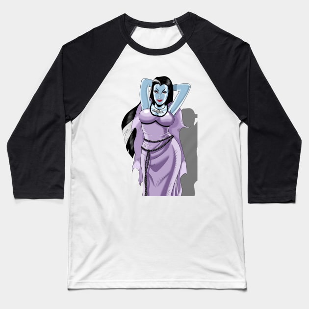 Vampire Wife Baseball T-Shirt by ArtbyMyz